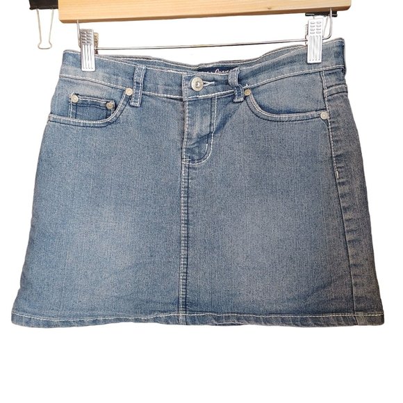 Miss Jeans Women's Blue Denim Charmed Tag Mini Skirt 16 - Picture 1 of 5